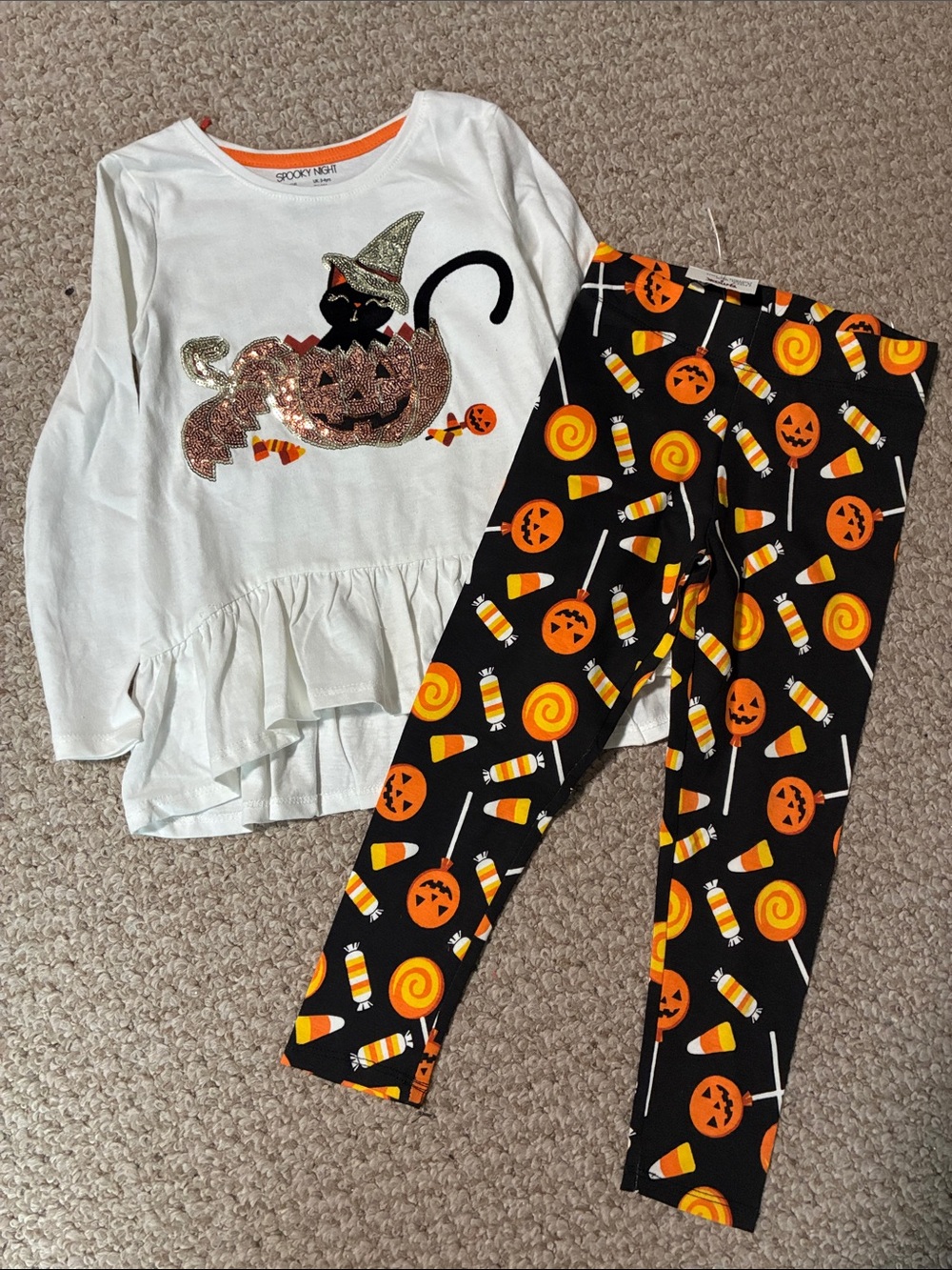 NWT Spooky Night Halloween Girls Outfit